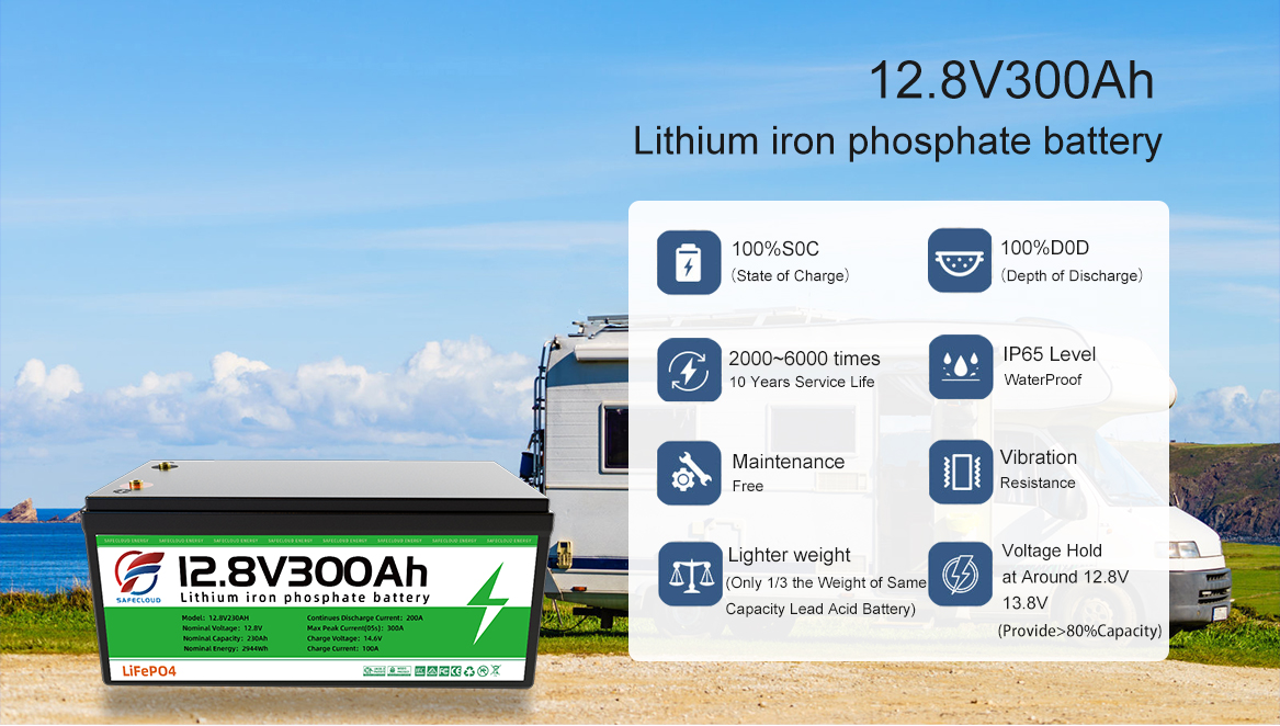 12v300Ah lithium battery