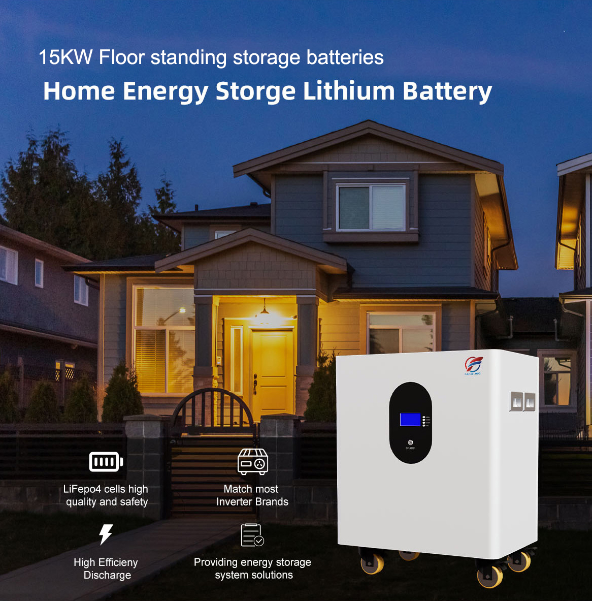 Floor standing storage battery